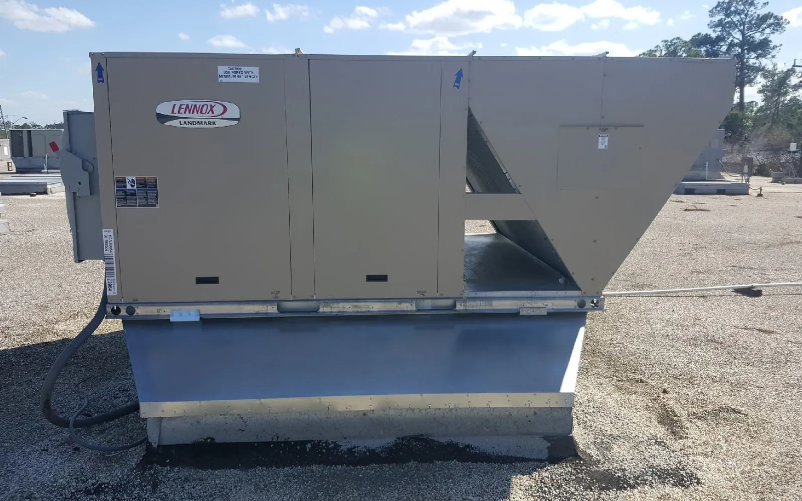 Packaged rooftop unit on a commercial building
