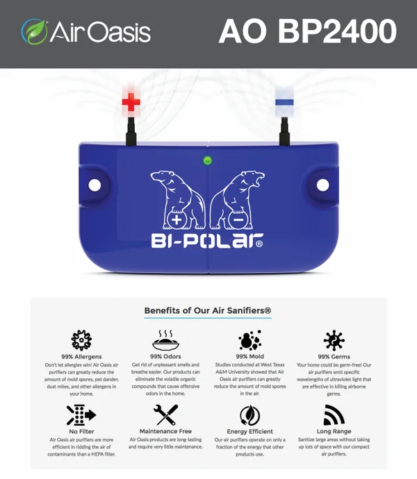 Bi-Polar 2400 air sanifier unit