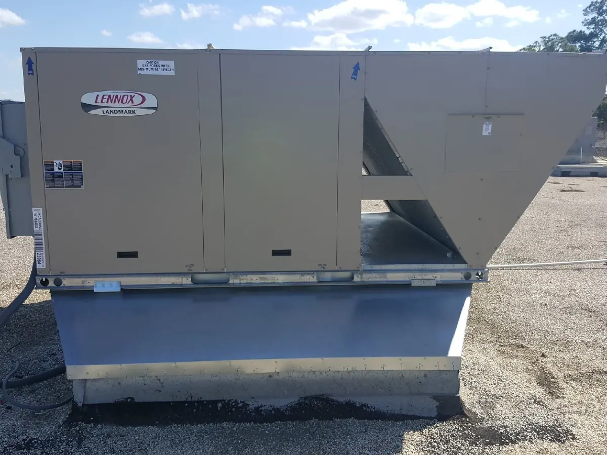 Packaged rooftop unit on a commercial building
